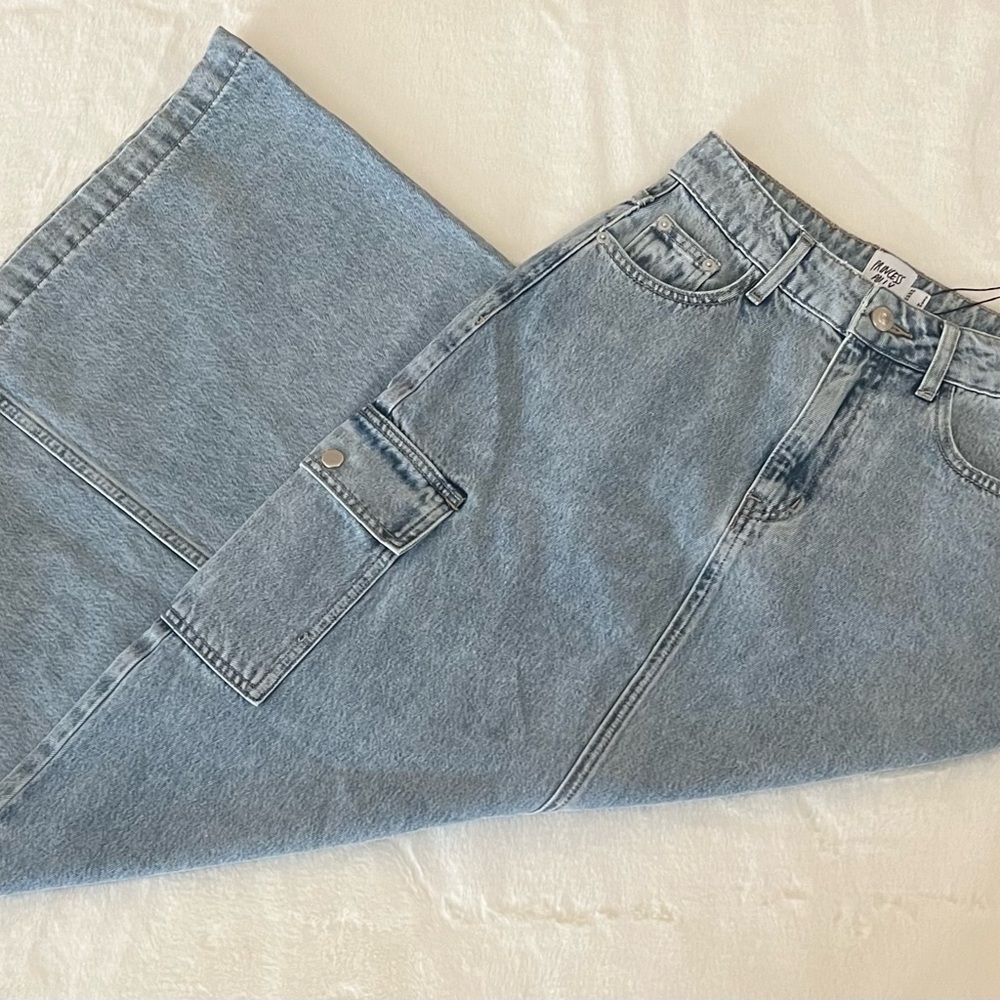 Princess Polly Mcquane denim midi skirt